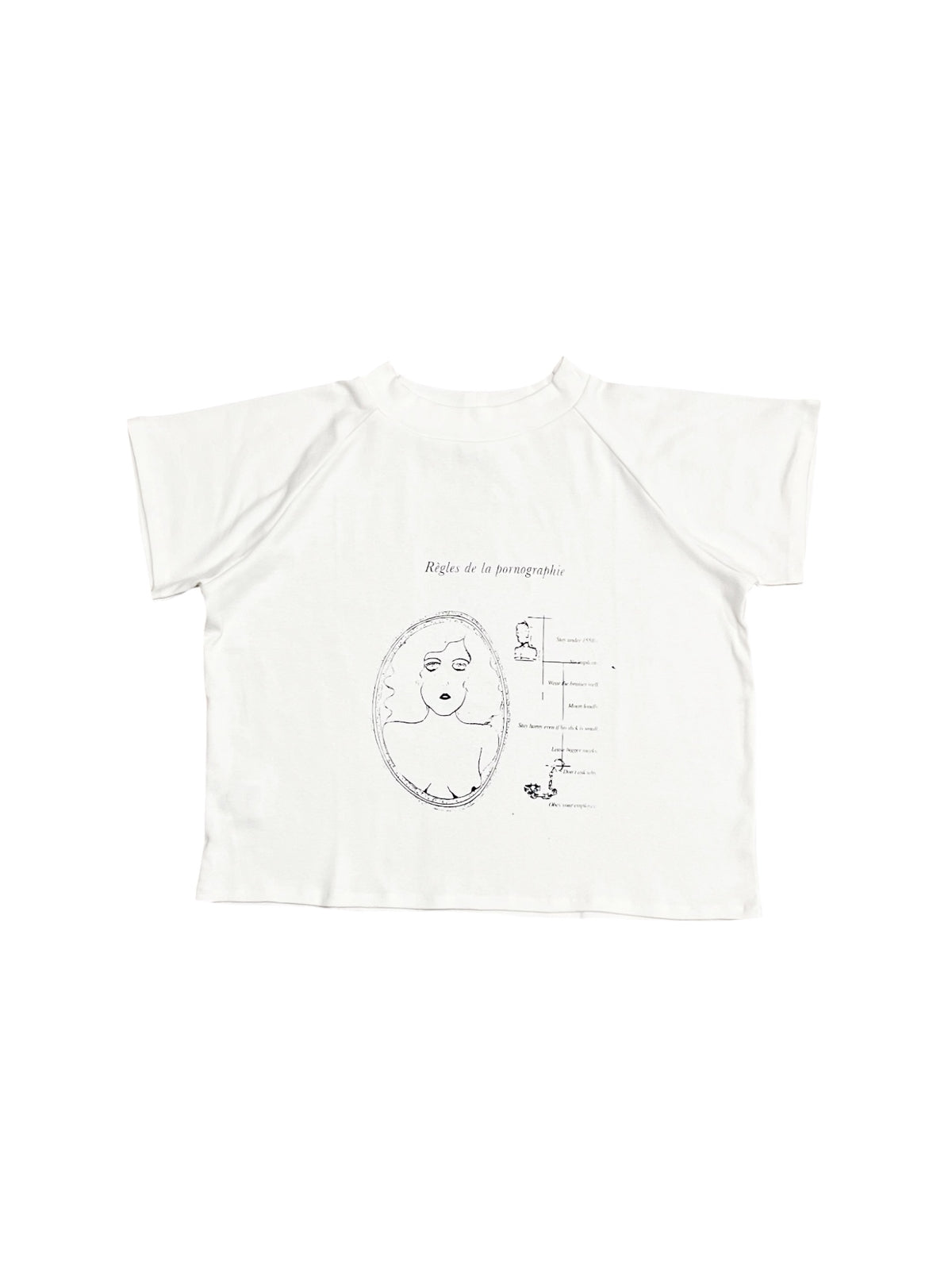 PORN RULES RAGLAN T-SHIRT